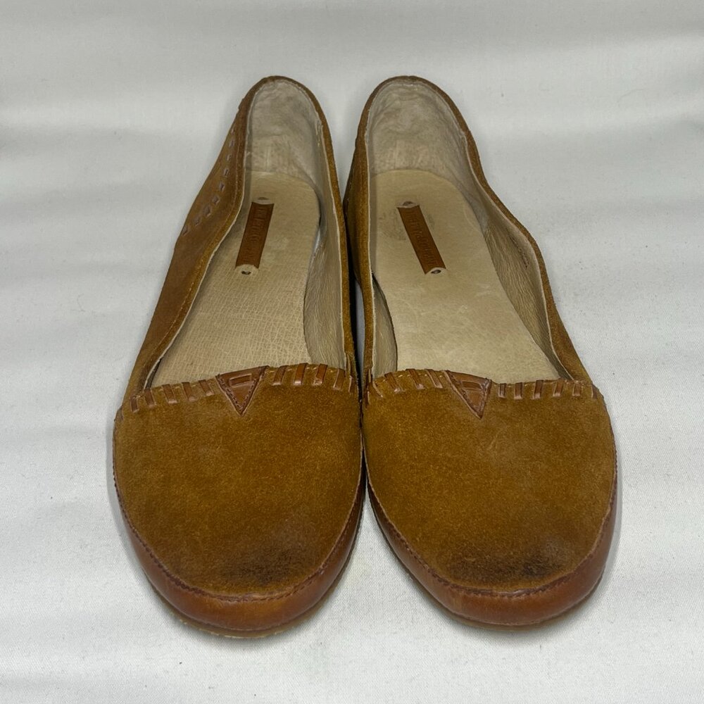 Frye Suede Flats (Distressed Look)
